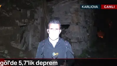 NTV ekibi depremde hasar gören köyde