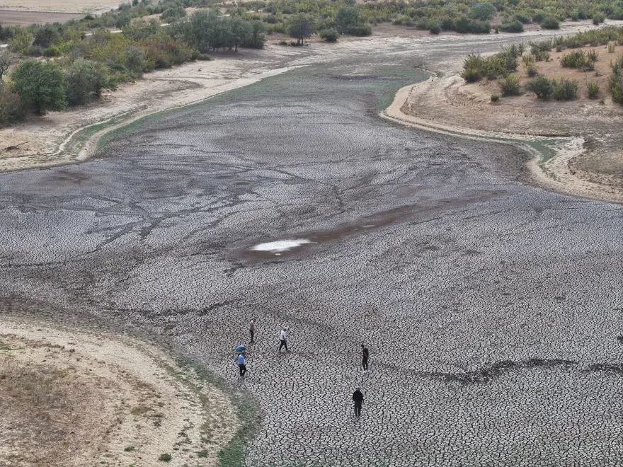 Kuraklık su kaynaklarını etkiliyor: Şerbettar Göleti tamamen kurudu 5
