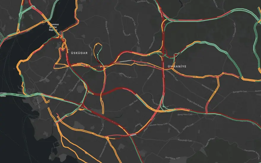 İstanbul'da yağmur trafiği: Anadolu Yakası dur kalk ilerliyor 2