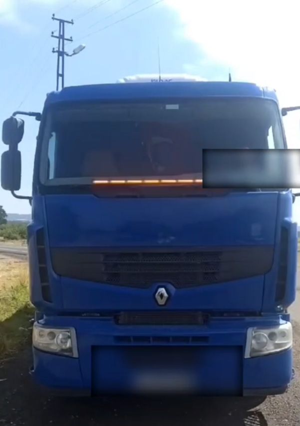 Çakarlu TIR'ın şoförüne 6 bin 439 lira ceza