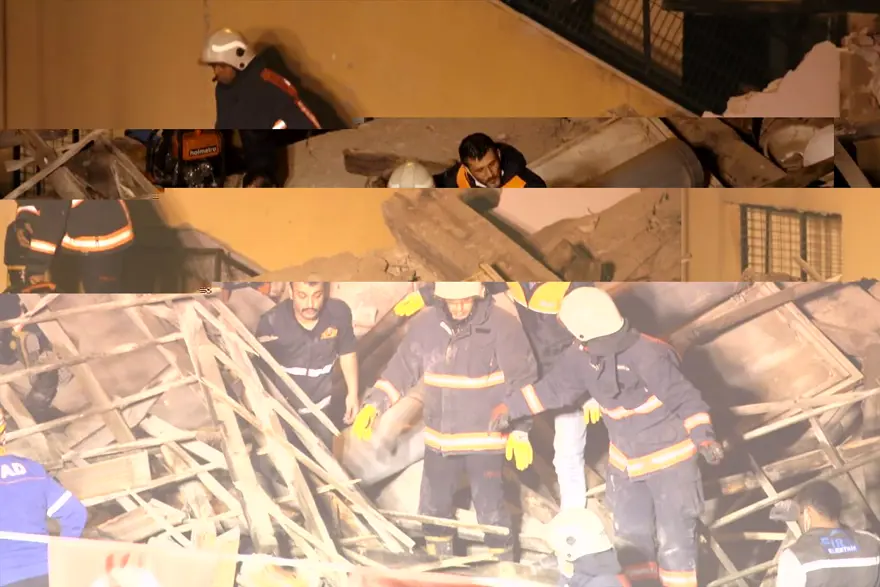 Malatya'da iki katlı bina çöktü: Olay yerinden fotoğraflar 31