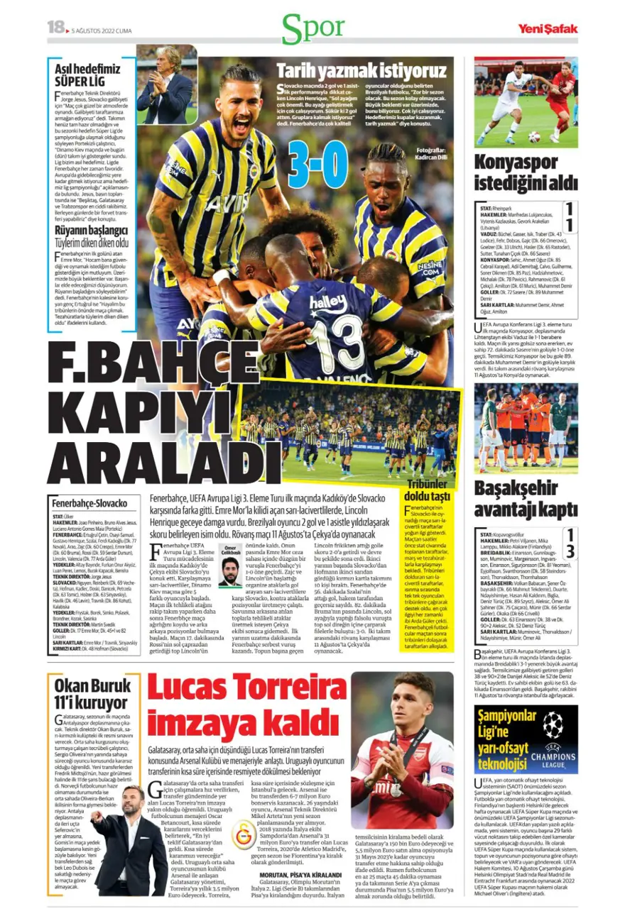 Günün spor manşetleri (5 Ağustos 2022) 17