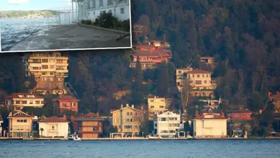 Kandilli'de yalı sahipleri yolu kapattı