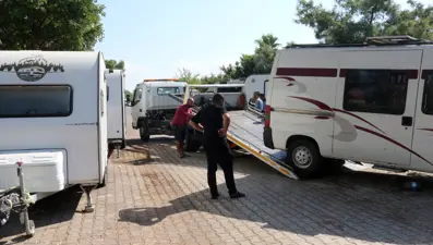 Antalya’da denize sıfır karavanlara tahliye