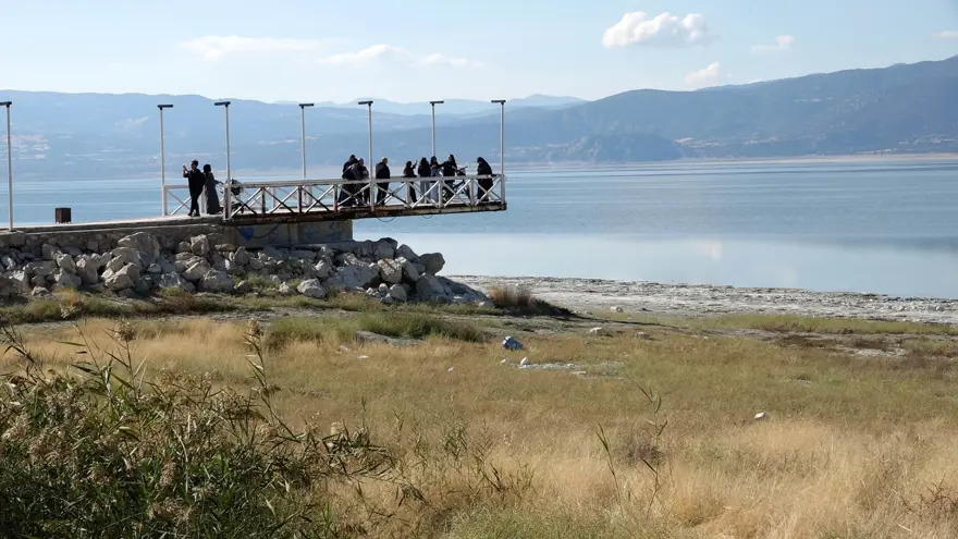 Burdur Gölü'nün son hali içler acısı 4