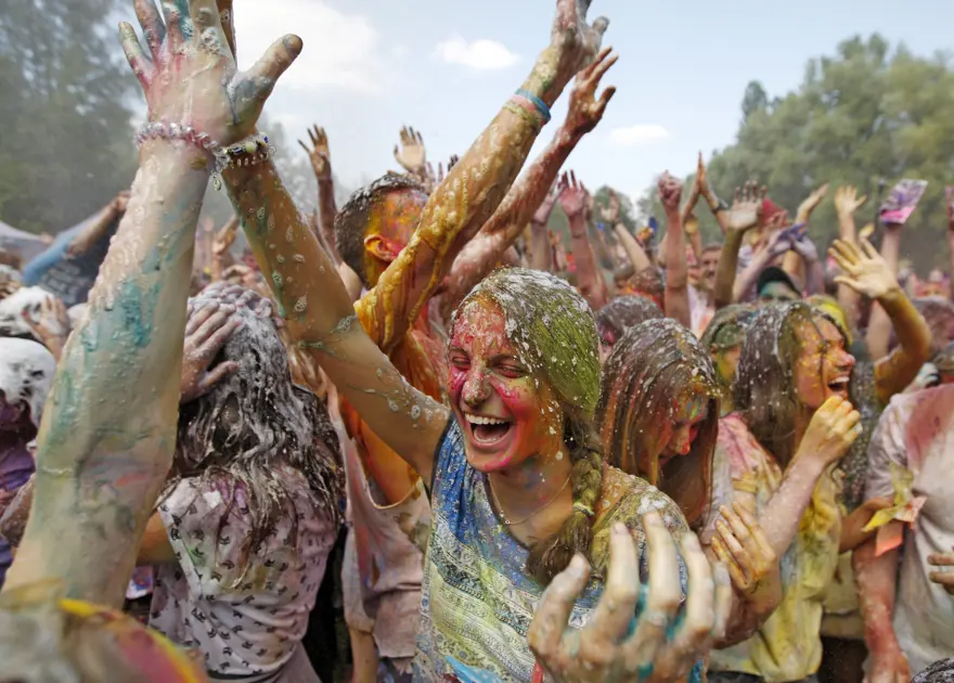 Kiev'de Holi Festivali 2