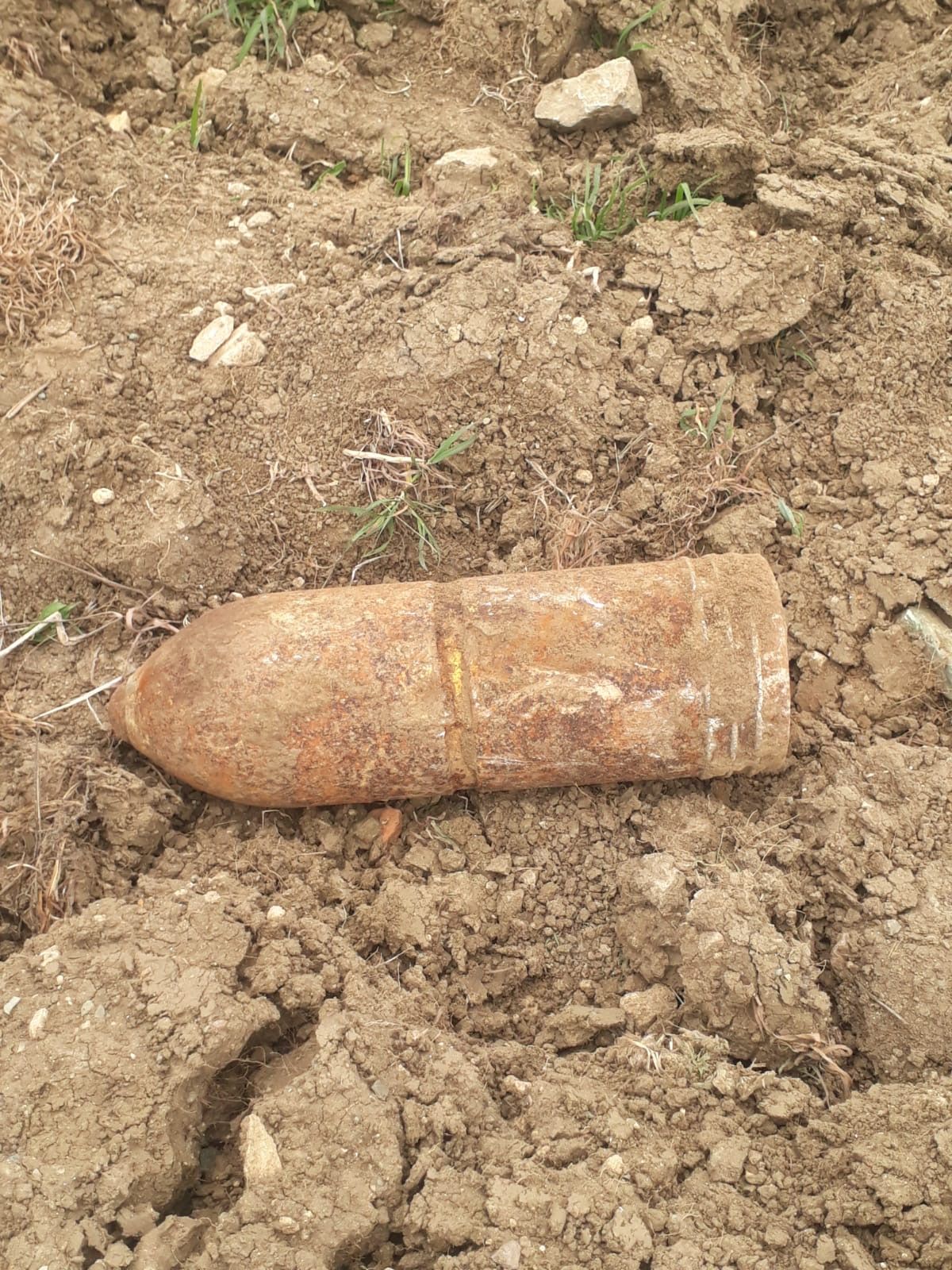 Çanakkale'de patlamamış top mermisi bulundu