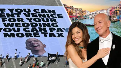 Venedik'te hayat durdu! Milyarder Jeff Bezos'un düğünü şehri birbirine kattı