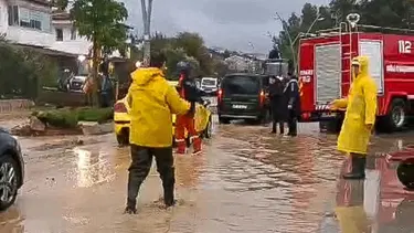 Datça'da 16 ev ve 2 iş yerini su bastı