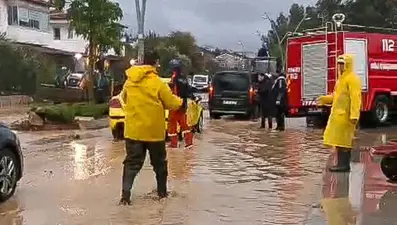 Datça'da 16 ev ve 2 iş yerini su bastı