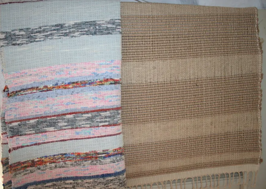 Eski giysilerin iplerinden harika eşyalar dokuyor 2 Eski giysilerin iplerinden harika eşyalar dokuyor 2