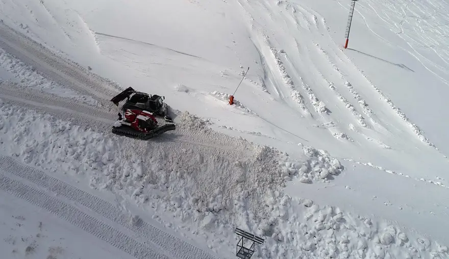 Palandöken, Alpler'de uygulanan 'kar saklama' uygulamasıyla kayak sezonunu Kasım ayında açacak 5