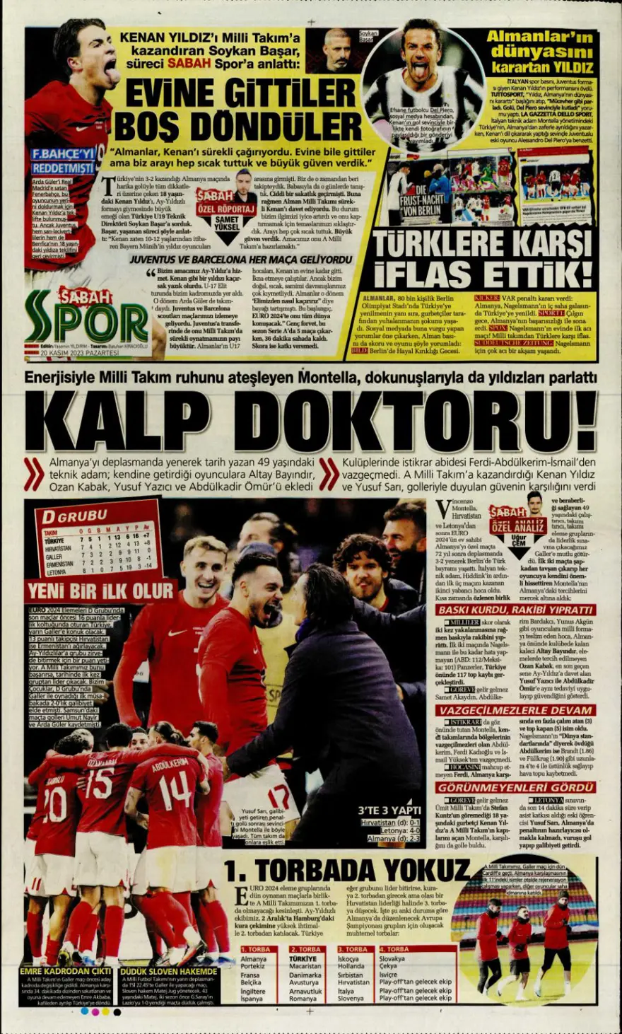 "Salih Özcan harekatı" (20 Kasım 2023 spor manşetleri) 7 "Salih Özcan harekatı" (20 Kasım 2023 spor manşetleri) 7