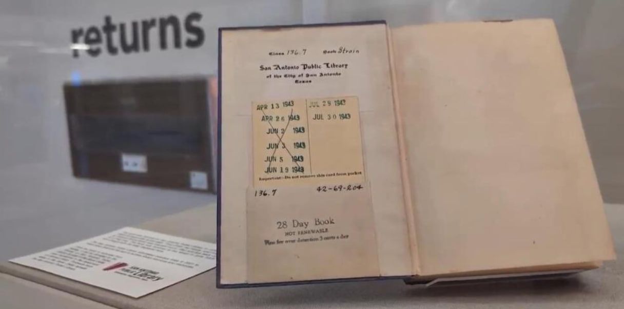 Kütüphaneden ödünç alınan kitap 82 yıl sonra geri geldi