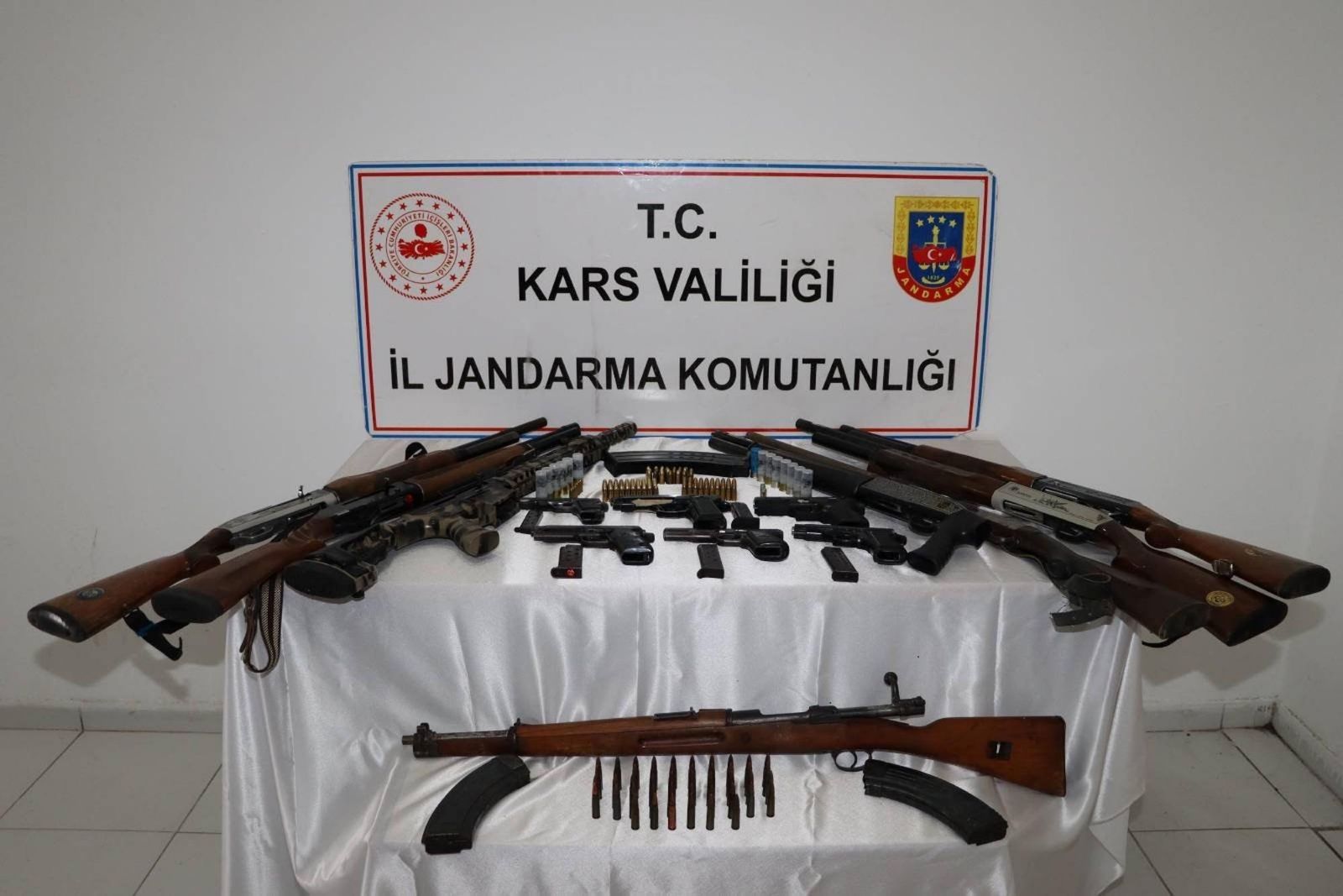 Kars'ta Birinci Dünya Savaşı'ndan kalma tüfek ele geçirildi