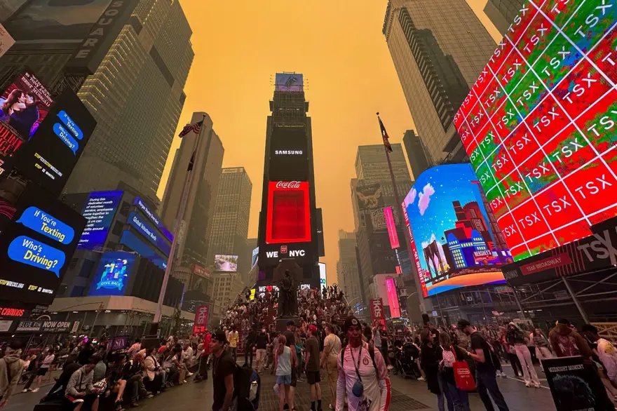 Kanada'daki orman yangınları ABD'yi teslim aldı: New York hayalet şehre döndü 21