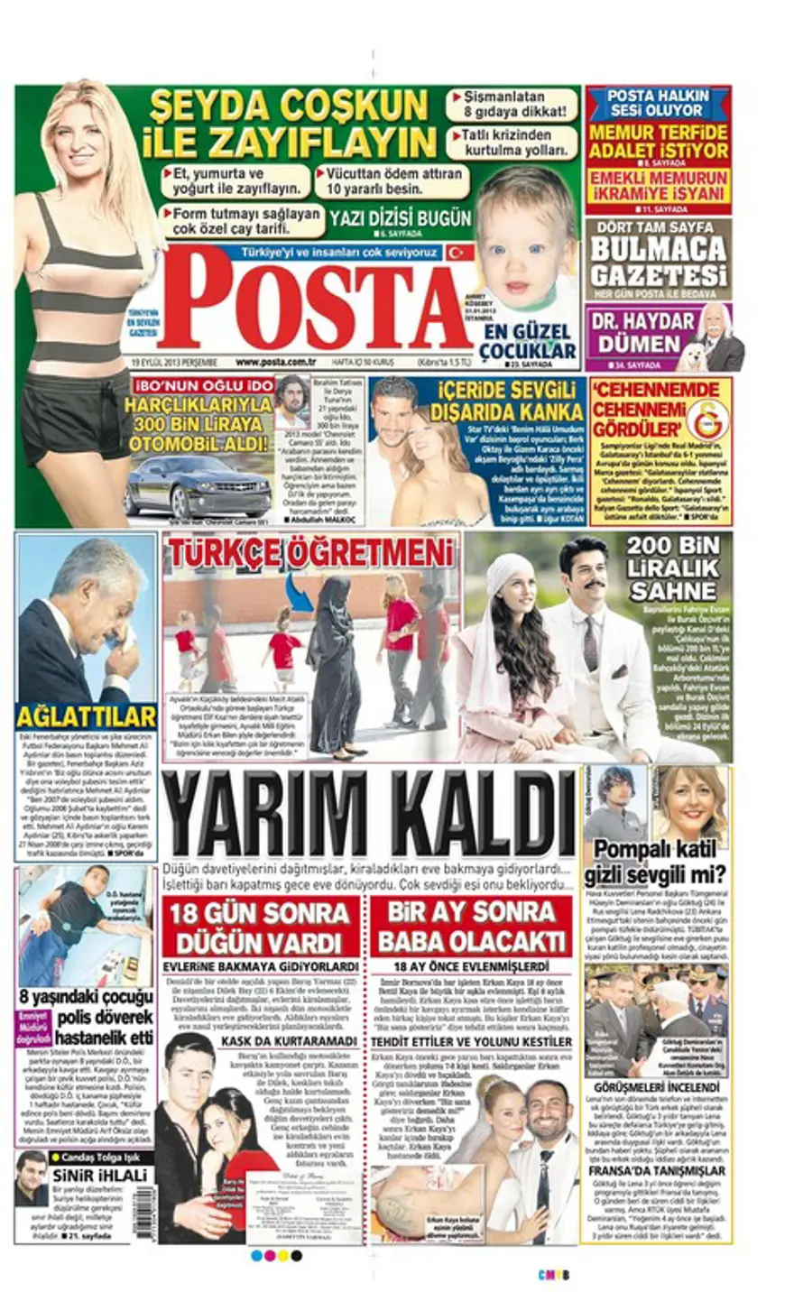 Günün Manşetler- 19 Eylül 2013 15