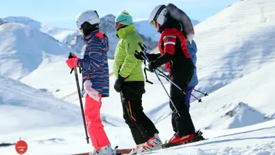 Palandöken'de kayak keyfi