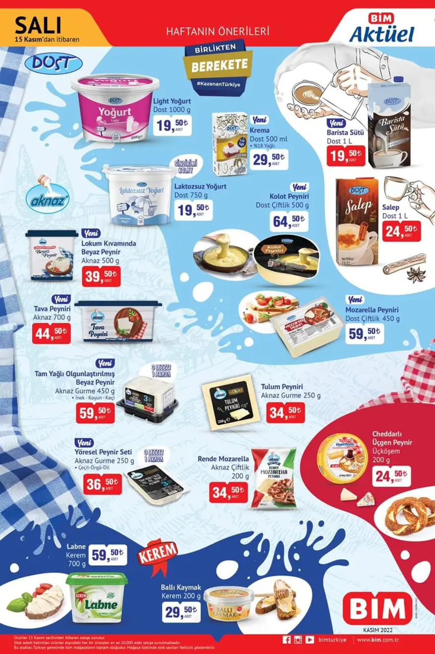 BİM market indirimli aktüel ürünlerde bu hafta (8-15 Kasım BİM güncel indirimli aktüel ürünler kataloğu) 8