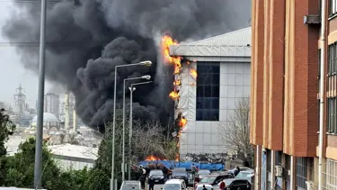 Başakşehir'de sanayi sitesinde yangın