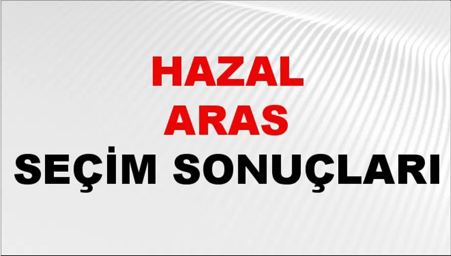 Hazal Aras Seçim Sonuçları - 31 Mart 2024 Yerel Seçim Sonuçları 