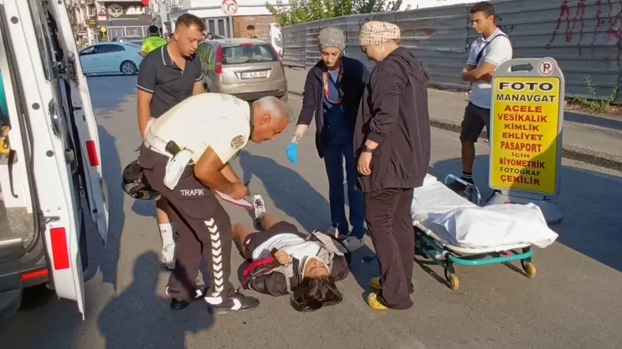 Trafik magandasının tekerlek şovu kaza getirdi 2