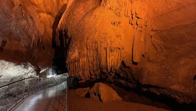 Gökgöl Mağarası bayram tatilinde yaklaşık 4 bin kişiyi ağırladı