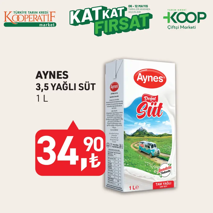 Tarım Kredi Kooperatif marketleri 9-12 Mayıs indirim listesi: Süt ürünleri, temizlik malzemeleri,yağ çeşitleri geliyor 7