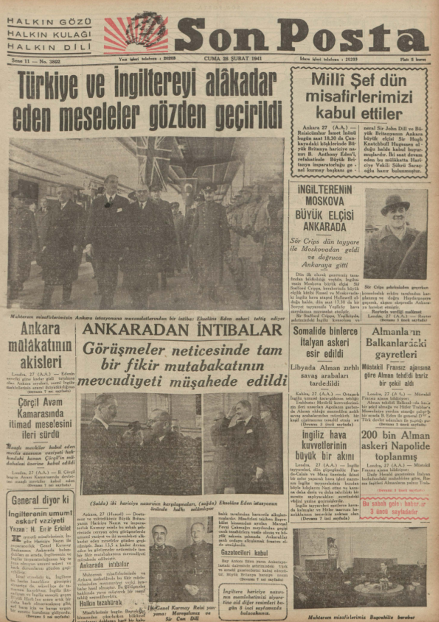Tarihte bugünün gazete manşetleri (28 Şubat) 8 Tarihte bugünün gazete manşetleri (28 Şubat) 8