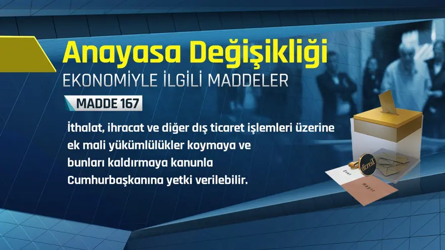 Referandumda ekonomiyle ilgili maddeler 6