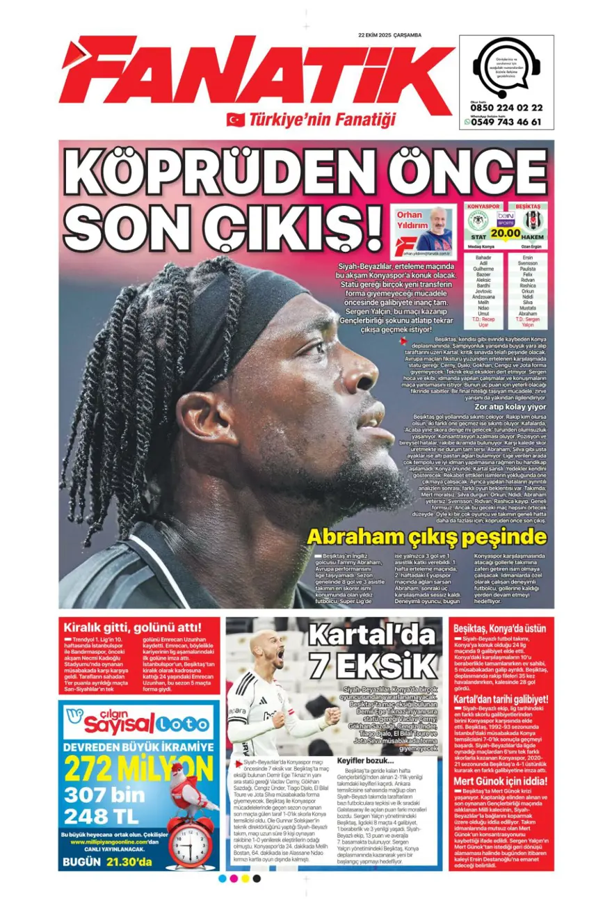 "Viking'i yen Avrupa'yı titret" (22 Ekim 2025 spor manşetleri) 6