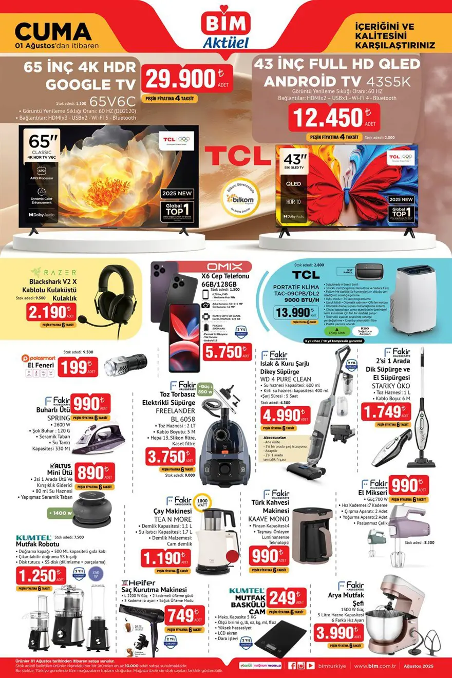 BİM AKTÜEL 1 AĞUSTOS KATALOG 1