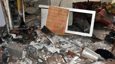 Kömür sobası patladı