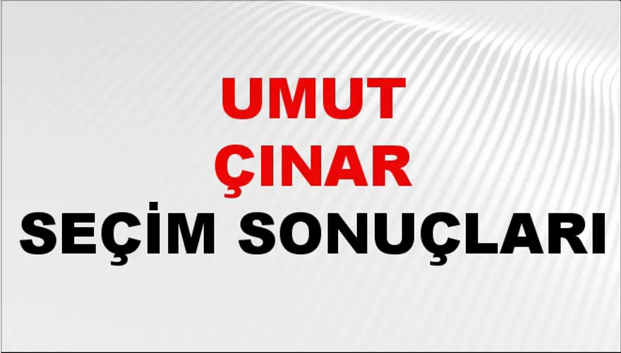 Umut Çınar Seçim Sonuçları - 31 Mart 2024 Yerel Seçim Sonuçları Umut Çınar Seçim Sonuçları - 31 Mart 2024 Yerel Seçim Sonuçları