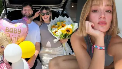 Gizem Karaca'dan mutlu aile pozu: 40 çıkar biz de dışarı çıkar