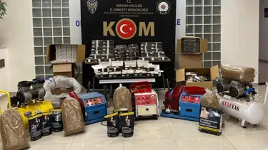 Kaçak tütün operasyonu: 9 kişi gözaltına alındı