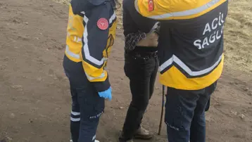 Yanına yıldırım düşen şahıs yaralandı