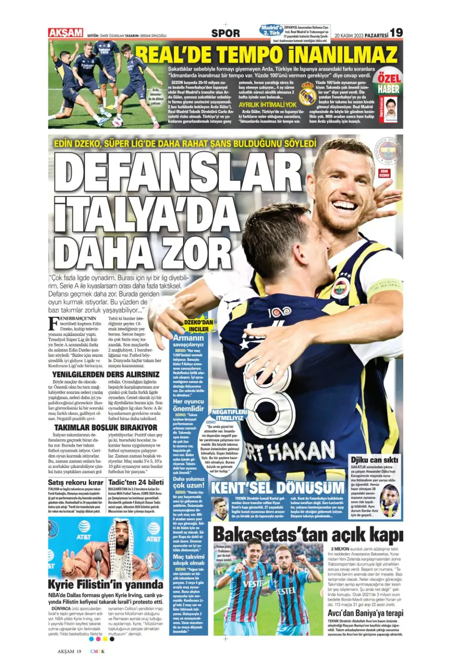 "Salih Özcan harekatı" (20 Kasım 2023 spor manşetleri) 3 "Salih Özcan harekatı" (20 Kasım 2023 spor manşetleri) 3