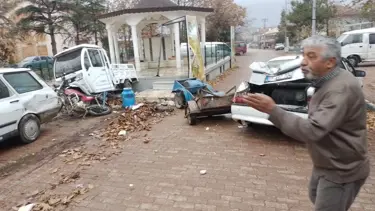 Freni boşalan kamyon ortalığı savaş alanına çevirdi