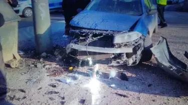 Otomobil ile çapa motoru çarpıştı: 1 yaralı