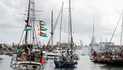 Küresel Sumud Filosu teknesine dronlu saldırı