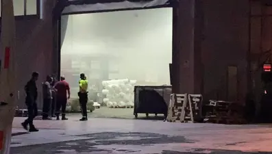 Bursa'da tekstil fabrikasında yangın