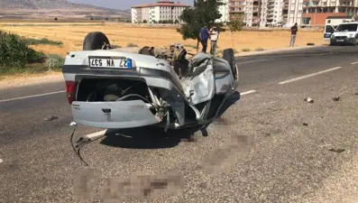 Gaziantep’te iki otomobil kafa kafaya çarpıştı: 4’ü ağır 7yaralı