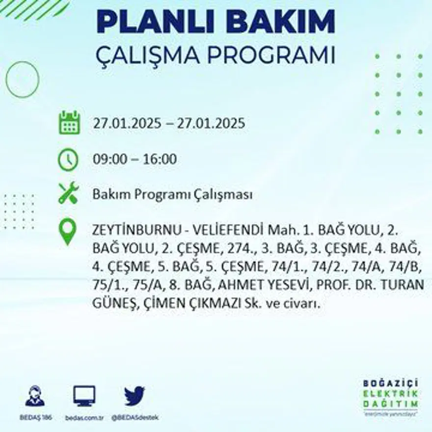 İstanbul'un birçok ilçesinde elektrik kesintisi: Avcılar'da elektrikler ne zaman gelecek? BEDAŞ kesinti programı 48