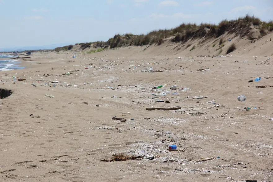 Kaderine terk edildi: 2 kilometrelik kumsal çöple kaplandı 1