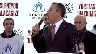 Ankara'da asgari ücret mitingi | CHP Genel Başkanı Özel: Gerçek meclis meydanlardır
