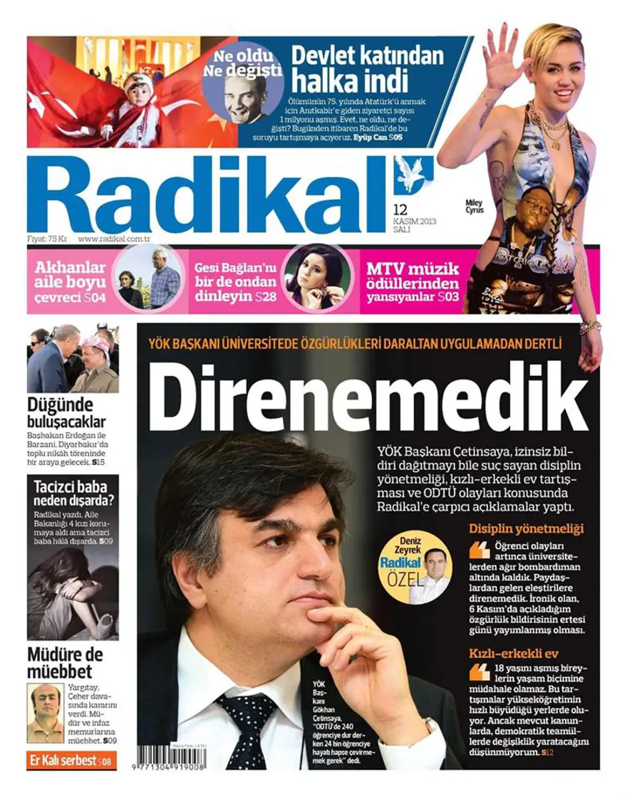 Günün manşetleri - 12 Kasım 2013 4 Günün manşetleri - 12 Kasım 2013 4