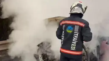 Anadolu Otoyolu’nda seyir halindeki araçta yangın