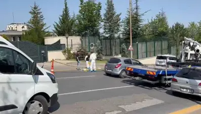 Çankaya Köşkü yakınında hareketli dakikalar