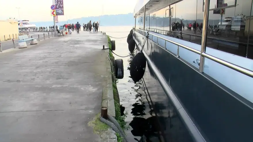 Beşitaş sahilinde dalgıçlarla kedi kurtarma operasyonu 7